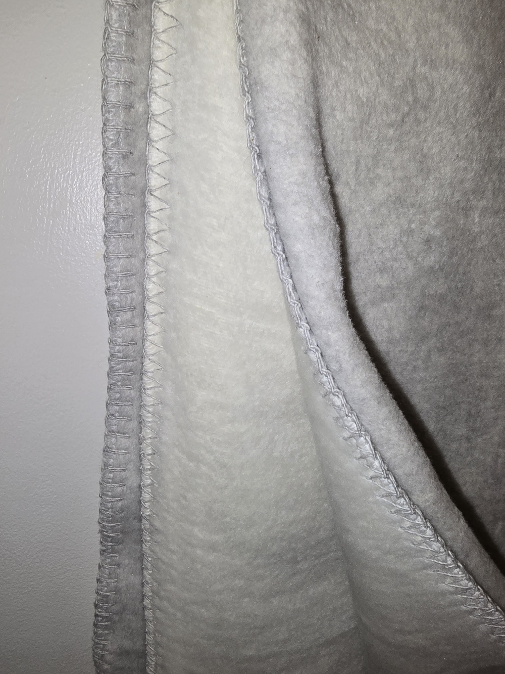 Soft Light Gray Knit Throw Blanket - Picture 3 of 5